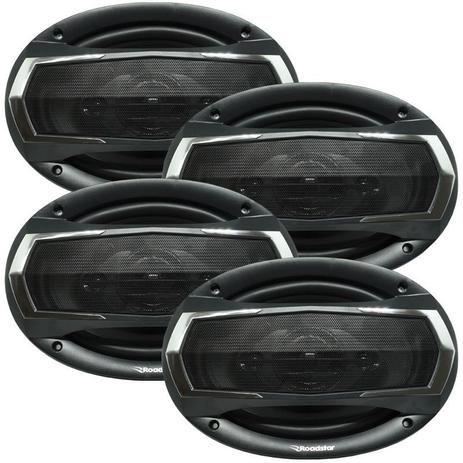 Kit 4 Alto Falante 6x9 Polegadas 480W Rms 4 Vias Quadriaxial Roadstar RS695 Unit Menor preço em Kit 4 Alto Falante 6x9 Polegadas 480W Rms 4 Vias Quadriaxial Roadstar RS695 Unit
