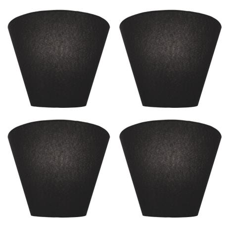 Kit/4 Arandela Retro Cone Md-2001 Cupula Tecido 25/26x13cm Preto - Vivare iluminação Menor preço em Kit/4 Arandela Retro Cone Md-2001 Cupula Tecido 25/26x13cm Preto - Vivare iluminação