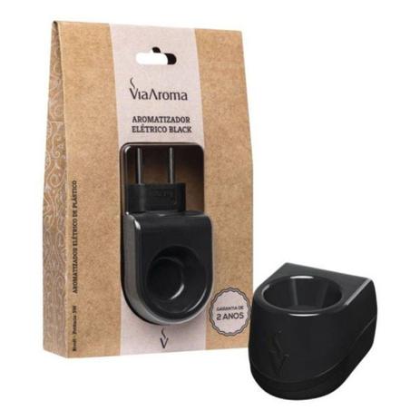 Kit 4 Aromatizador Difusor De Aroma Elétrico Via Aroma Black Menor preço em Kit 4 Aromatizador Difusor De Aroma Elétrico Via Aroma Black