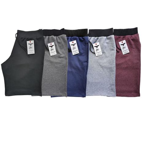 Kit 4 Bermuda Moletinho Masculina Academia Shorts Atacado - HW Menor preço em Kit 4 Bermuda Moletinho Masculina Academia Shorts Atacado - HW