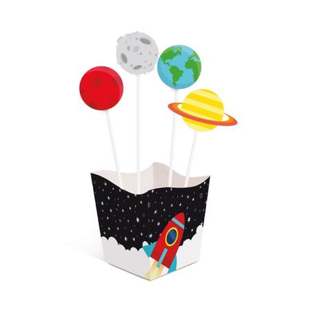 Kit 4 Cachepots C/Pick Palito Astronauta Dec. Festas - Cromus Menor preço em Kit 4 Cachepots C/Pick Palito Astronauta Dec. Festas - Cromus