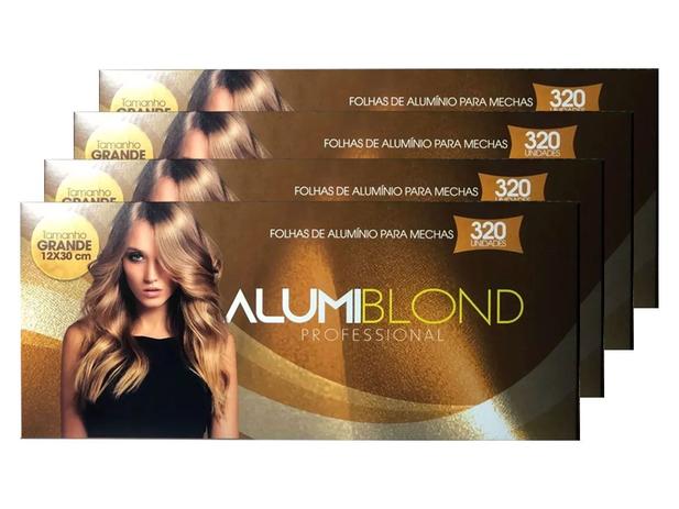 Kit 4 Caixas de Papel Alumínio para Mechas Alumiblonde - 320 Folhas - 9,5x30 320unid é ruim? Kit 4 Caixas de Papel Alumínio para Mechas Alumiblonde - 320 Folhas - 9,5x30 320unid é boa?