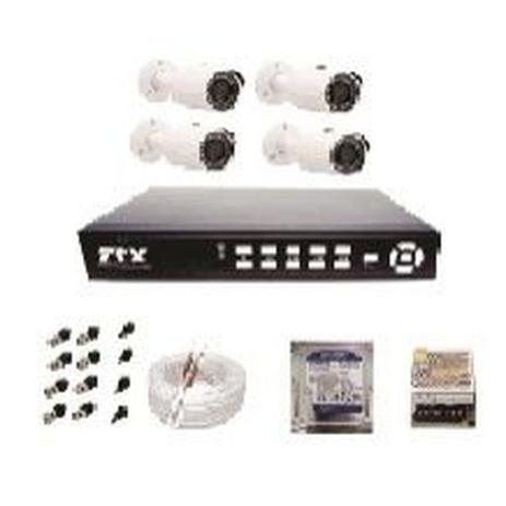 Kit 4 Câmera de segurança infra vermelho Gravador DVR 4 canais HD 160 Gb - Trx Menor preço em Kit 4 Câmera de segurança infra vermelho Gravador DVR 4 canais HD 160 Gb - Trx