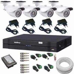 Kit 4 Câmeras de Monitoramento AHD 1.3 Megapixel com Gravador Dvr Stand Alone Intelbras - Dvr intelbras Menor preço em Kit 4 Câmeras de Monitoramento AHD 1.3 Megapixel com Gravador Dvr Stand Alone Intelbras - Dvr intelbras