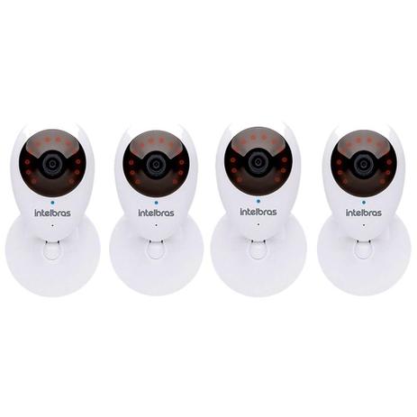 Kit 4 Câmeras de Segurança Interna IP WI-FI HD IC3 - Intelbras Menor preço em Kit 4 Câmeras de Segurança Interna IP WI-FI HD IC3 - Intelbras