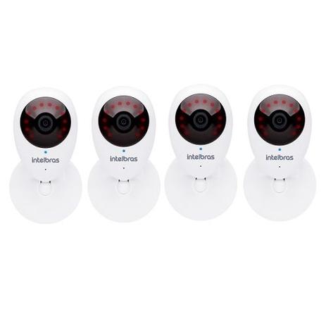 Kit 4 Câmeras IP Sem Fio Wi-Fi HD MiBO Micro SD Áudio iC3 Intelbras Menor preço em Kit 4 Câmeras IP Sem Fio Wi-Fi HD MiBO Micro SD Áudio iC3 Intelbras