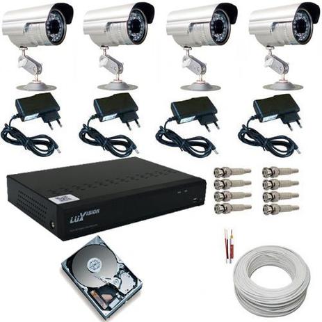Kit 4 Câmeras Segurança Infravermelho Gravador dvr Luxvision HD 500gb e Acessórios é boa?