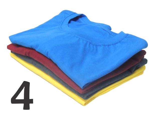 camisetas de algodão lisas