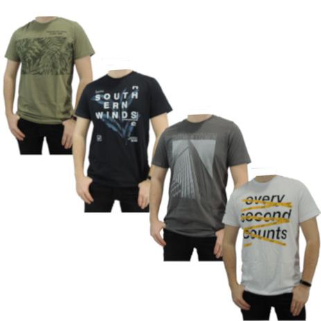 Kit 4 camisetas masculinas camisa 100% algodão - TSBOX Menor preço em Kit 4 camisetas masculinas camisa 100% algodão - TSBOX