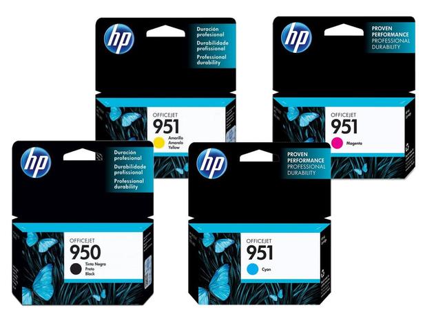 Kit 4 Cartucho HP 950 951 Original para OfficeJet 8100 8600 Menor preço em Kit 4 Cartucho HP 950 951 Original para OfficeJet 8100 8600