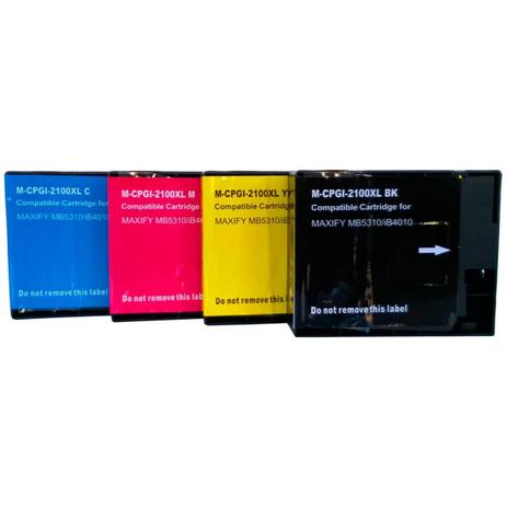 Kit 4 cartuchos canon pg-2100xl pg 2100xl maxify mb5310 ib4010 compatível novo - Inkfast Menor preço em Kit 4 cartuchos canon pg-2100xl pg 2100xl maxify mb5310 ib4010 compatível novo - Inkfast