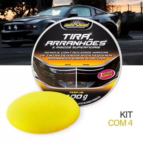Kit 4 Cera Tira Arranhões Autoshine 100g Menor preço em Kit 4 Cera Tira Arranhões Autoshine 100g