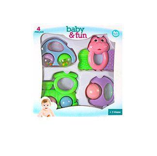 Kit 4 chocalhos baby fun coloridos - Ark toys Menor preço em Kit 4 chocalhos baby fun coloridos - Ark toys
