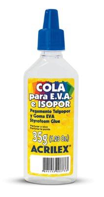 Kit 4 Cola para EVA e Isopor Acrilex 35g Acrilex Menor preço em Kit 4 Cola para EVA e Isopor Acrilex 35g Acrilex