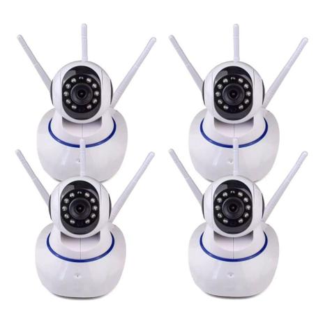 Kit 4 Com Câmeras IP Robô Wireless HD Com Áudio e Visão Noturna HD SD - Liveyes Menor preço em Kit 4 Com Câmeras IP Robô Wireless HD Com Áudio e Visão Noturna HD SD - Liveyes