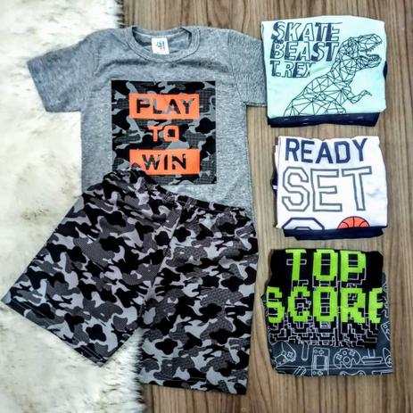 Kit 4 Conjuntos de Verão Menino Infantil Roupa Atacado Camiseta + Regata + Bermuda 4/6/8 - Jidi Kids Menor preço em Kit 4 Conjuntos de Verão Menino Infantil Roupa Atacado Camiseta + Regata + Bermuda 4/6/8 - Jidi Kids