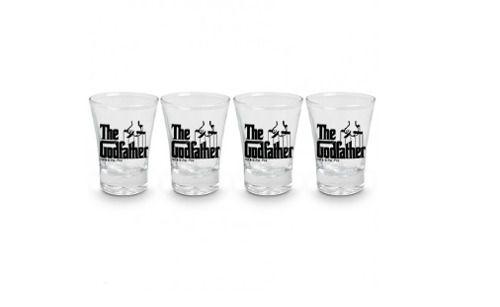 Kit 4 Copos Shot O Poderoso Chefão The Godfather 60ml Whisky - Vaca design Menor preço em Kit 4 Copos Shot O Poderoso Chefão The Godfather 60ml Whisky - Vaca design