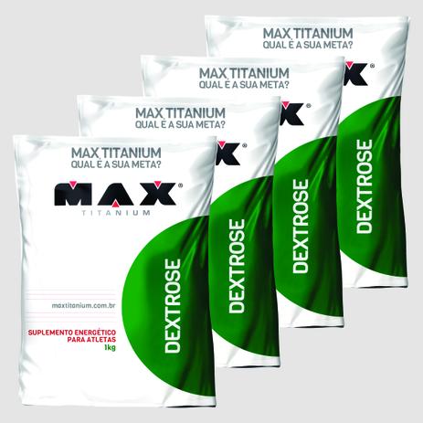 KIT 4 DEXTROSE 1 kg - MAX TITANIUM - Hipercalórico - Massa Muscular é boa?