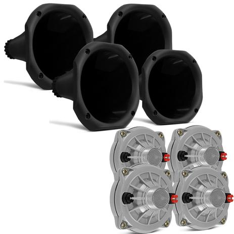 Kit 4 Drivers Selenium JBL D250X 100W 8 Ohms Fenólico Trio Elétrico + 4 Cornetas Curta - Prime Menor preço em Kit 4 Drivers Selenium JBL D250X 100W 8 Ohms Fenólico Trio Elétrico + 4 Cornetas Curta - Prime