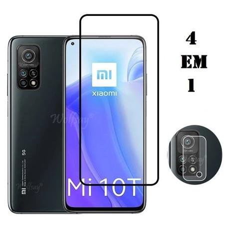 Kit 4 em 1 Película de Vidro Mi 10T / 10T Pro - Oem Menor preço em Kit 4 em 1 Película de Vidro Mi 10T / 10T Pro - Oem