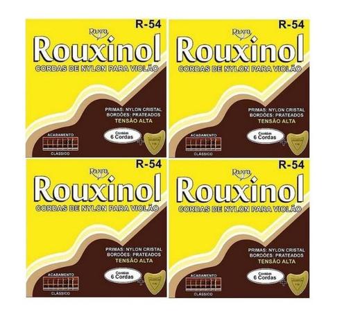 Kit 4 Encordoamento Violão Nylon Rouxinol R54 Tensão Alta Menor preço em Kit 4 Encordoamento Violão Nylon Rouxinol R54 Tensão Alta