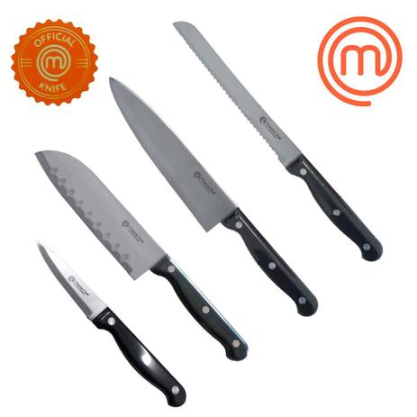 Kit 4 Facas do Chef Quotidien Series Forjada MasterChef Menor preço em Kit 4 Facas do Chef Quotidien Series Forjada MasterChef