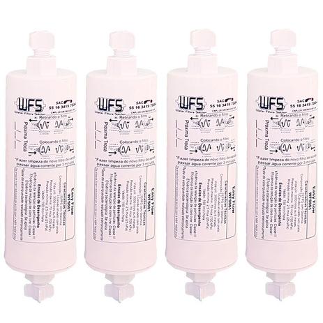 Kit 4 Filtro Refil para Geladeira Side by Side e Purificador Polar - Wfs Menor preço em Kit 4 Filtro Refil para Geladeira Side by Side e Purificador Polar - Wfs