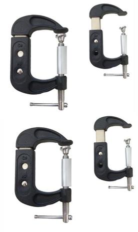 Kit 4 Grampos Tipo C Multidimensional C/ Ajuste 2''e 3'' pol 206109 MTX Menor preço em Kit 4 Grampos Tipo C Multidimensional C/ Ajuste 2''e 3'' pol 206109 MTX