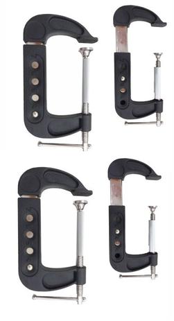 Kit 4 Grampos Tipo C Multidimensional C/ Ajuste 4''a 7'' pol 206149 MTX Menor preço em Kit 4 Grampos Tipo C Multidimensional C/ Ajuste 4''a 7'' pol 206149 MTX