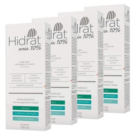 Kit 4 Hidrat Ureia 10% Loção para Hidratação Corporal 150ml Cimed Menor preço em Kit 4 Hidrat Ureia 10% Loção para Hidratação Corporal 150ml Cimed