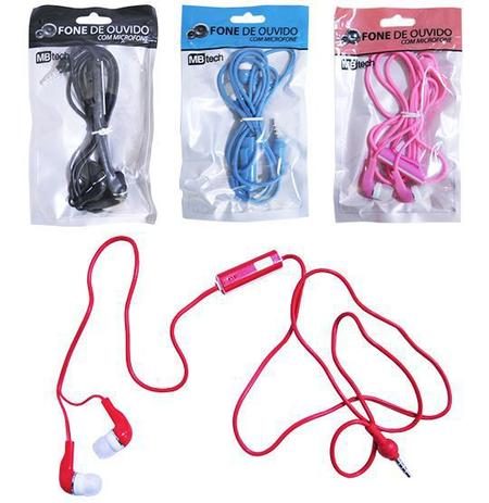 Kit 4 jogos de fones de ouvido com microfone colors - Royal Eletronic Menor preço em Kit 4 jogos de fones de ouvido com microfone colors - Royal Eletronic