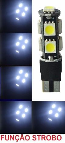 Kit 4 Lampada T10 Cambus Strobo 9 Led Branca 12v - Mfl Menor preço em Kit 4 Lampada T10 Cambus Strobo 9 Led Branca 12v - Mfl