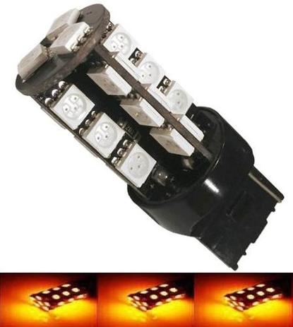 Kit 4 Lampada T20 Cambus 27 Led 1P W21 Laranja 7440 12v - Mfl Menor preço em Kit 4 Lampada T20 Cambus 27 Led 1P W21 Laranja 7440 12v - Mfl