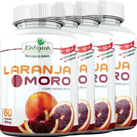 Kit 4 Laranja Moro com Berinjela (Morosil) 500mg 60 Cápsulas Katigua Menor preço em Kit 4 Laranja Moro com Berinjela (Morosil) 500mg 60 Cápsulas Katigua