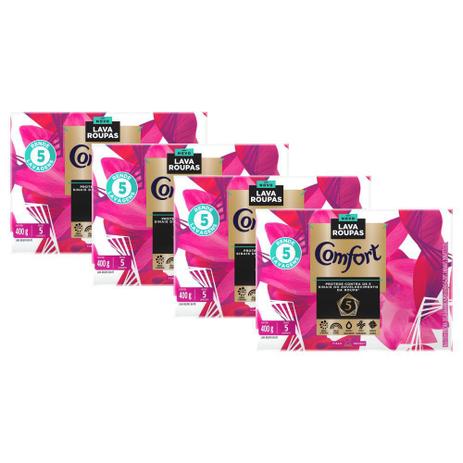 Kit 4 Lava-Roupas em Pó Comfort Fiber Protect 400g é boa?