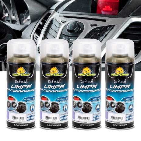 Kit 4 Limpa Ar Condicionado Citrus 250ml Autoshine Menor preço em Kit 4 Limpa Ar Condicionado Citrus 250ml Autoshine