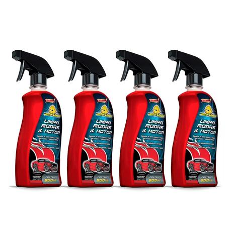 Kit 4 Limpa Rodas e Motor BTS 500ml autoshine Menor preço em Kit 4 Limpa Rodas e Motor BTS 500ml autoshine