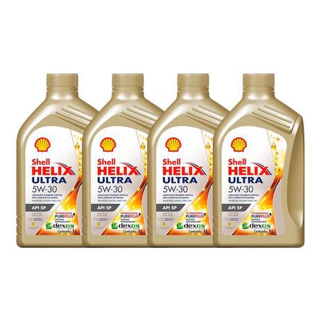 Kit 4 Litros Óleo Lubrificante Sintético 5W30 Shell Ultra SP Menor preço em Kit 4 Litros Óleo Lubrificante Sintético 5W30 Shell Ultra SP