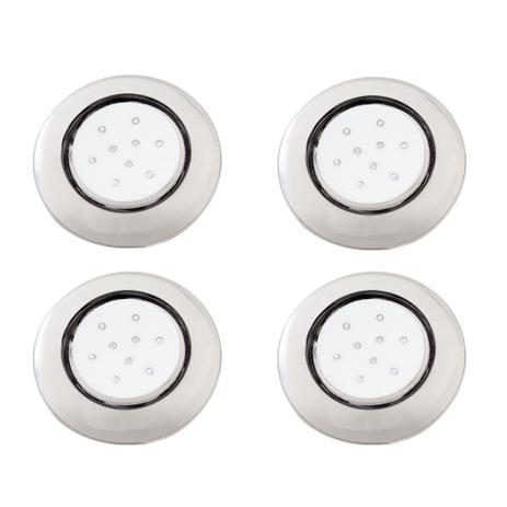 Kit 4 Luminárias De Piscina 9w 125mm Ip68 Led Rgb Colorido Corpo Transparente - Iluctron Menor preço em Kit 4 Luminárias De Piscina 9w 125mm Ip68 Led Rgb Colorido Corpo Transparente - Iluctron