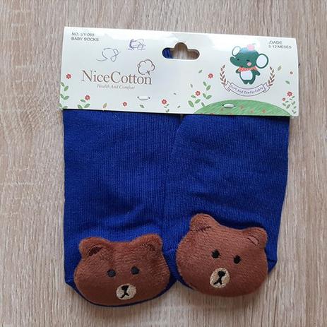 Kit 4 Meias Bebê Sapatinho Pantufa Com Bichinho - Rn 0 A 6m Boy em Promoção  | Ofertas na Americanas