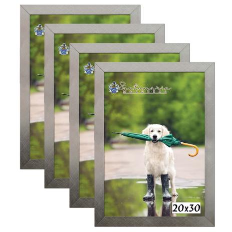 Kit 4 Molduras Porta Retrato 20X30 Prateado - Santamaria molduras é boa?