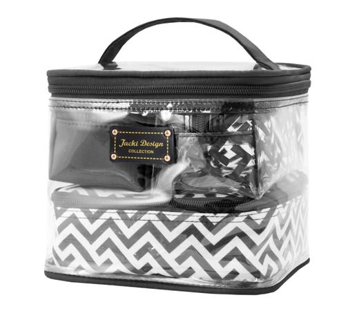 Kit 4 Necessaire Frasqueira Maleta Maquiagem Abc16113 preto - Jacki design Menor preço em Kit 4 Necessaire Frasqueira Maleta Maquiagem Abc16113 preto - Jacki design