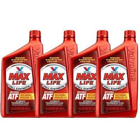 Kit 4 oleo cambio transmissao automatica maxlife atf sintetico valvoline mercon dexron 946 ml cada - kit00303 Menor preço em Kit 4 oleo cambio transmissao automatica maxlife atf sintetico valvoline mercon dexron 946 ml cada - kit00303