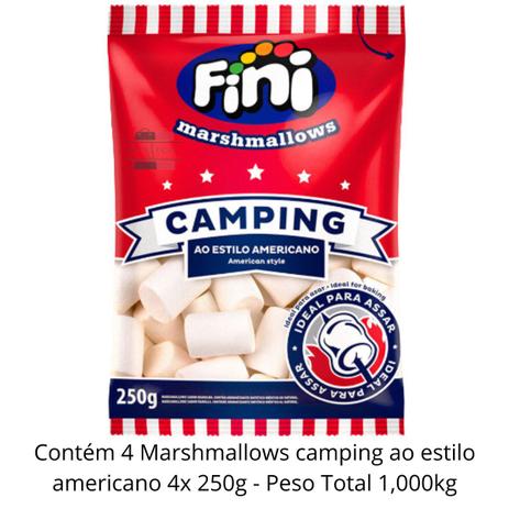 Kit 4 Pacotes Fini Marshmallows Camping Ao Estilo Americano Menor preço em Kit 4 Pacotes Fini Marshmallows Camping Ao Estilo Americano