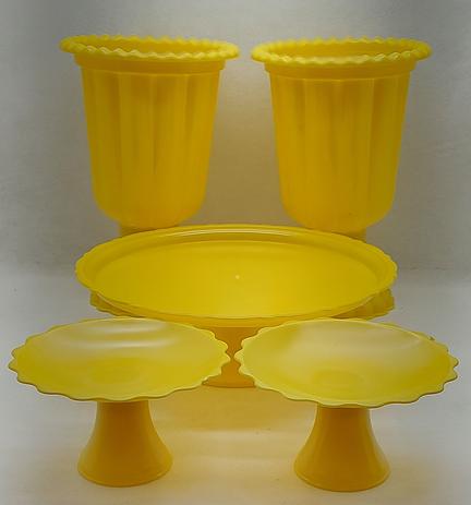 Kit 4 para decoração de festa c/2 vaso 1 boleira 20cm e 2 mini cake - maricota festas Menor preço em Kit 4 para decoração de festa c/2 vaso 1 boleira 20cm e 2 mini cake - maricota festas