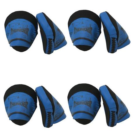 kit 4 pares - Luva De Foco Manopla Soco Tradicional - Boxe / Muay Thai / Kickboxing / MMA / karatê / krav Maga - Thunder Fight - Azul ref 103 Menor preço em kit 4 pares - Luva De Foco Manopla Soco Tradicional - Boxe / Muay Thai / Kickboxing / MMA / karatê / krav Maga - Thunder Fight - Azul ref 103