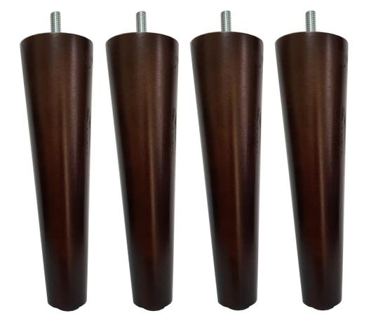 Kit 4 Pé Palito 25cm Imbúia Marrom Escuro Puff Banco Banqueta Sofá Poltrona Recamier - Jthome Menor preço em Kit 4 Pé Palito 25cm Imbúia Marrom Escuro Puff Banco Banqueta Sofá Poltrona Recamier - Jthome