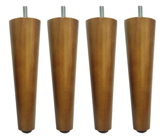 Kit 4 Pé Palito 35cm Amêndoa Marrom Claro Puff Banco Sofá Poltrona Recamier Mesa - Jthome Menor preço em Kit 4 Pé Palito 35cm Amêndoa Marrom Claro Puff Banco Sofá Poltrona Recamier Mesa - Jthome