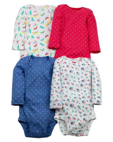 Kit 4 Peças Body Carters - Borboletinhas - Carters Menor preço em Kit 4 Peças Body Carters - Borboletinhas - Carters