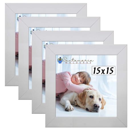 Kit 4 Porta Retrado Molduras 15x15 Branco - Santamaria molduras Menor preço em Kit 4 Porta Retrado Molduras 15x15 Branco - Santamaria molduras
